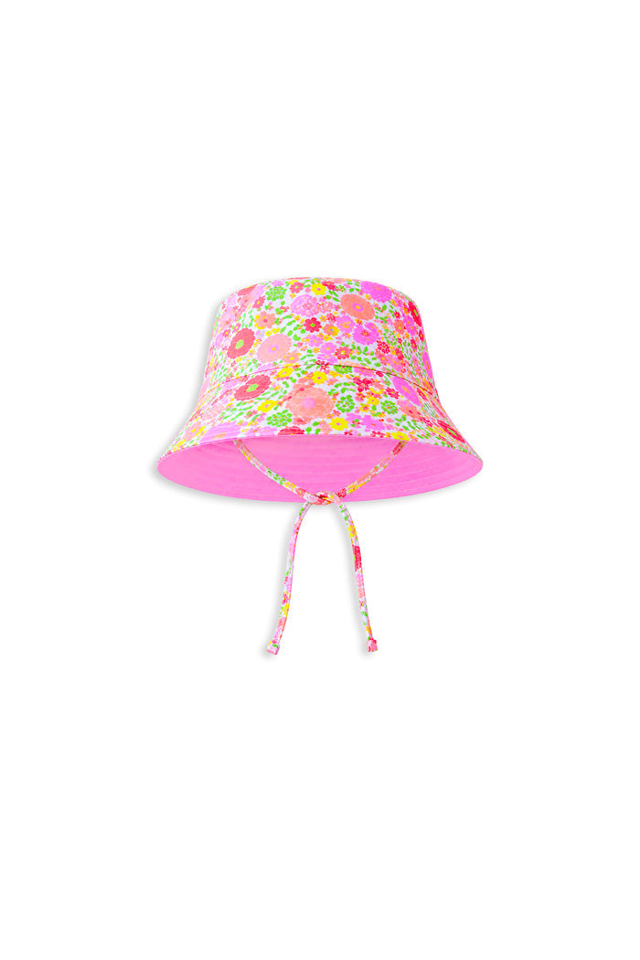 Neon Bloom Swim Hat