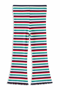 Navy Waffle Flared Legging