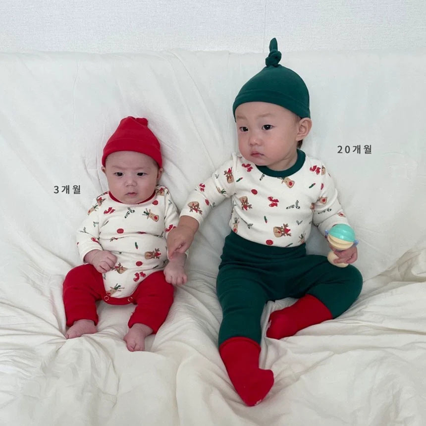 christmas Cotton Rompers + Pants