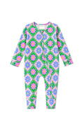 Patchwork Bloom Zip Romper