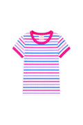 Pretty Pink Stripe Rib Tee
