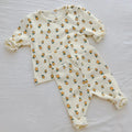 Cotton Warm High Waist Pants+Long Sleeve O-neck Top