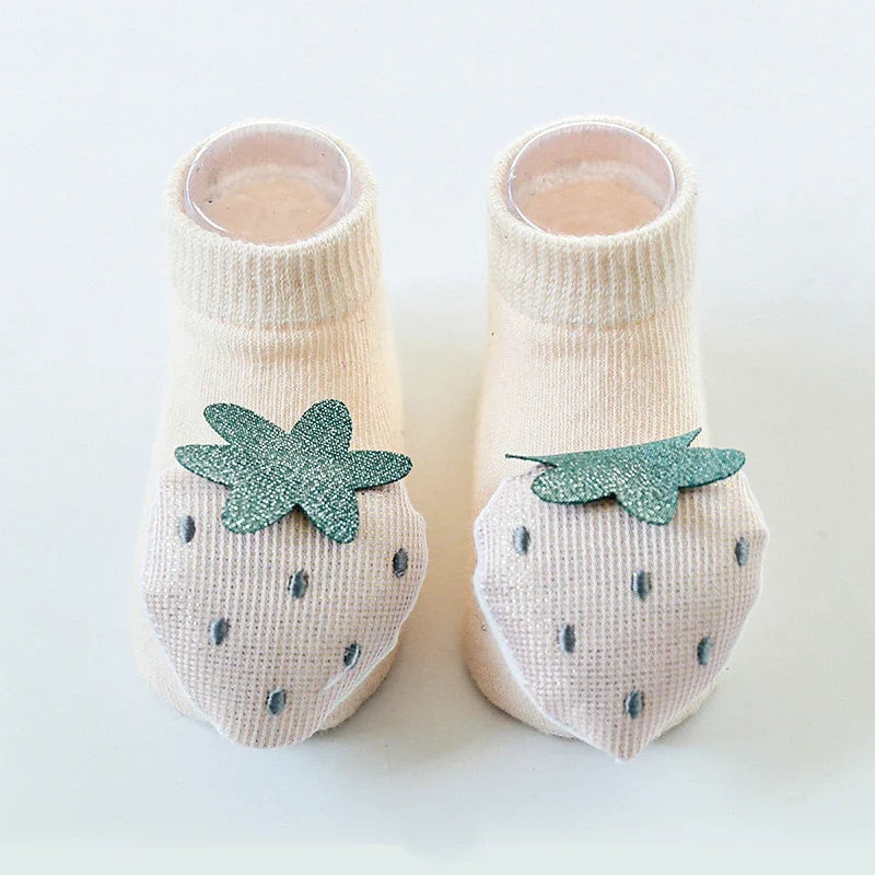 Cute Baby Boy Girl Socks Kids Dinosaur/fox Newborn Cheap Stuff Anti Slip Sokken for 0-3years Bebe Infant Toddlder Floor Socks