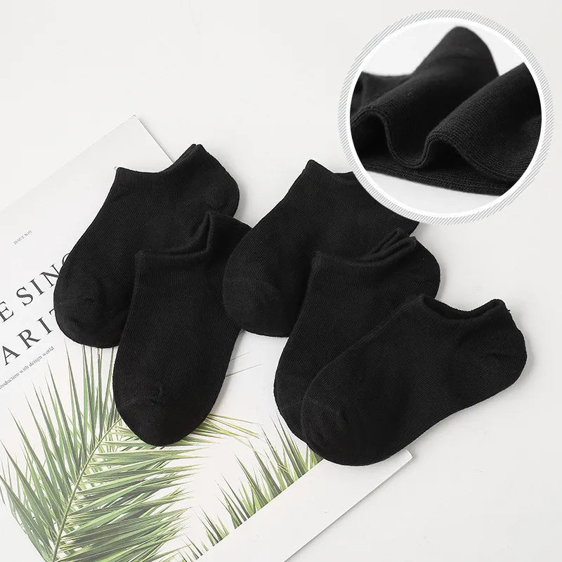 5 Pairs Children Socks Cotton Breathable Mesh