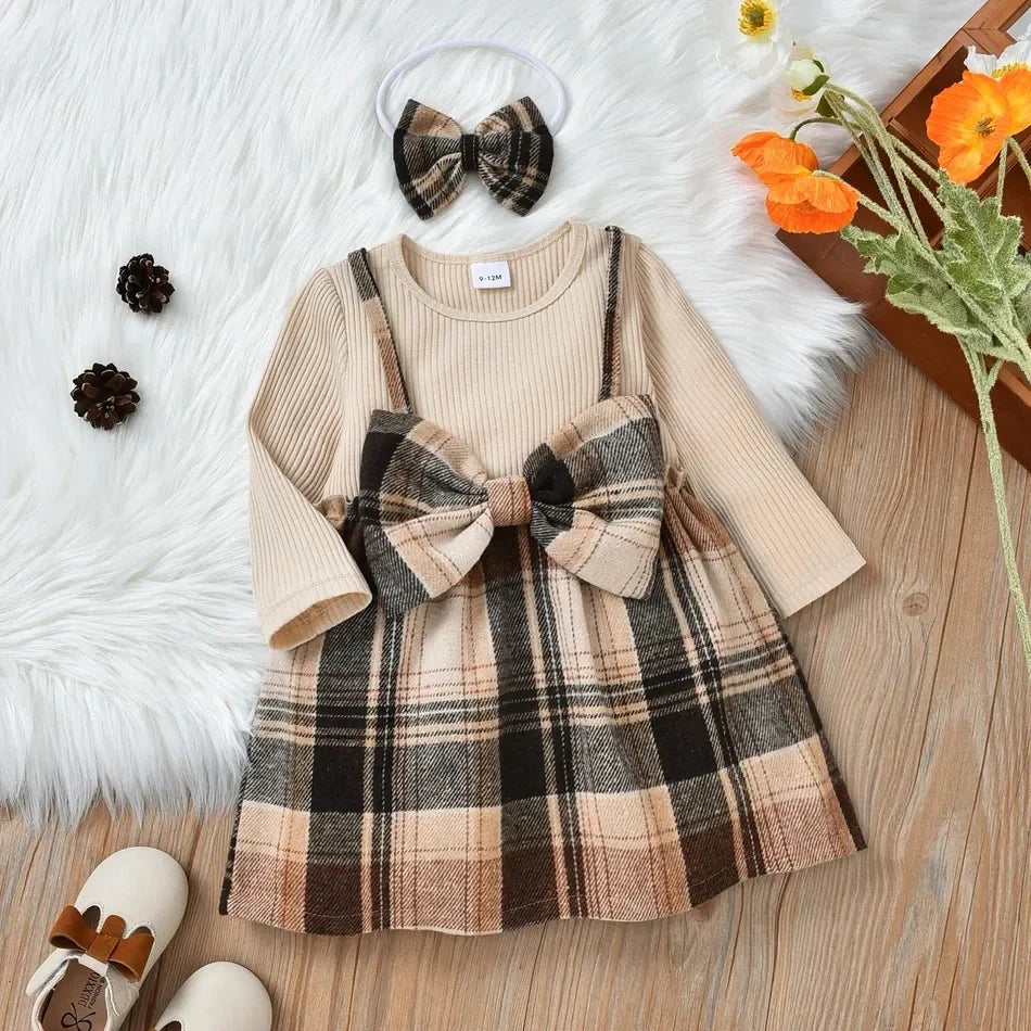 Baby Girl Blossom Bow Christmas Dress