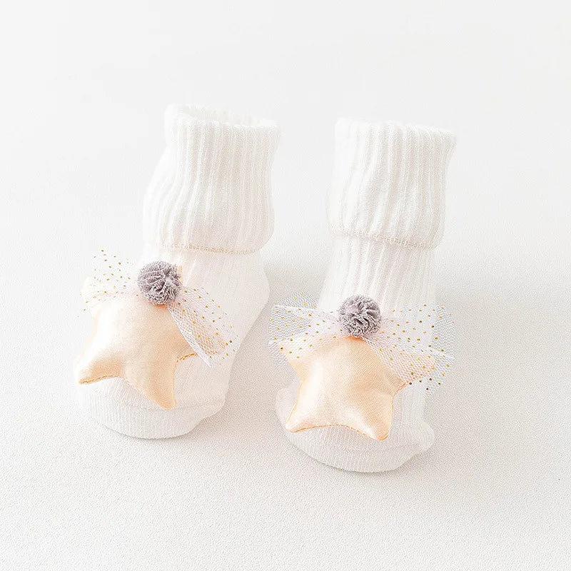 Cute Cartoon Baby 3D Doll Anti-slip socks