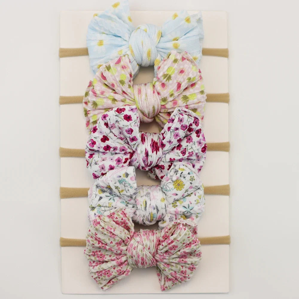Baby Bow Headband 5Pc Set