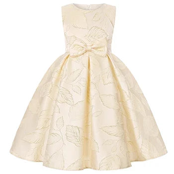 Flower Girls Princess Dress Summer Embroidery Fashion Kids Dress Piano Performance Evening Gowns 2-10 Years Children's Clothing