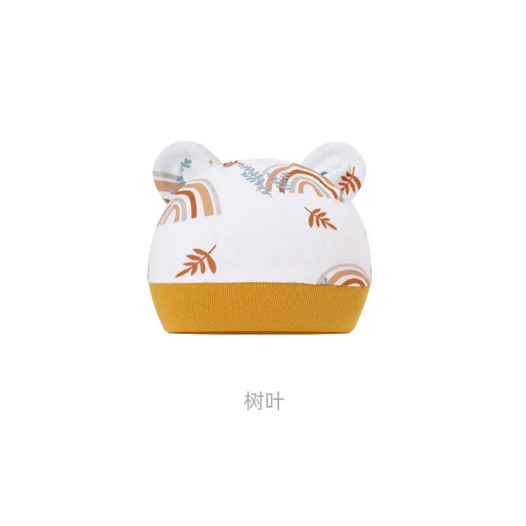 5pcs Baby Cartoon Anti-scratch Gloves Hat Foot Cover Set