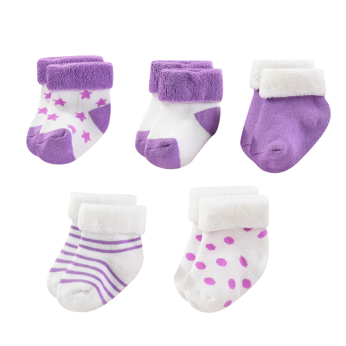5 Pairs Pattern Color Socks