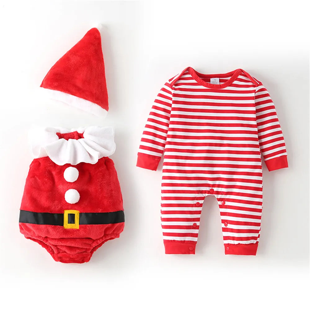 Baby Christmas Santa Claus Costume Romper
