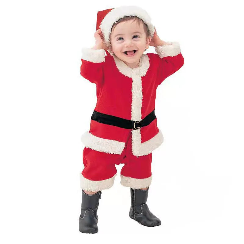 Christmas Toddler Kids Santa Claus Costume