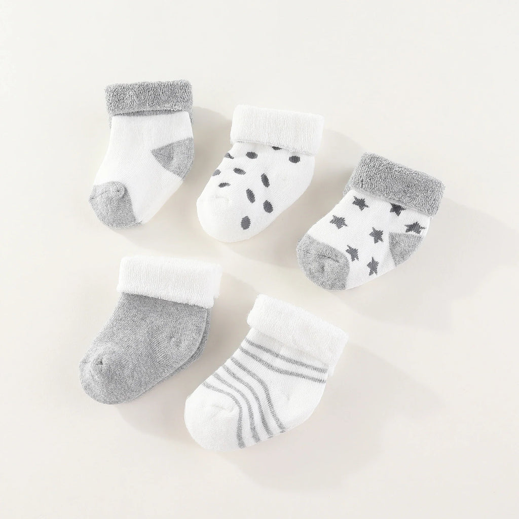 5 Pairs Pattern Color Socks