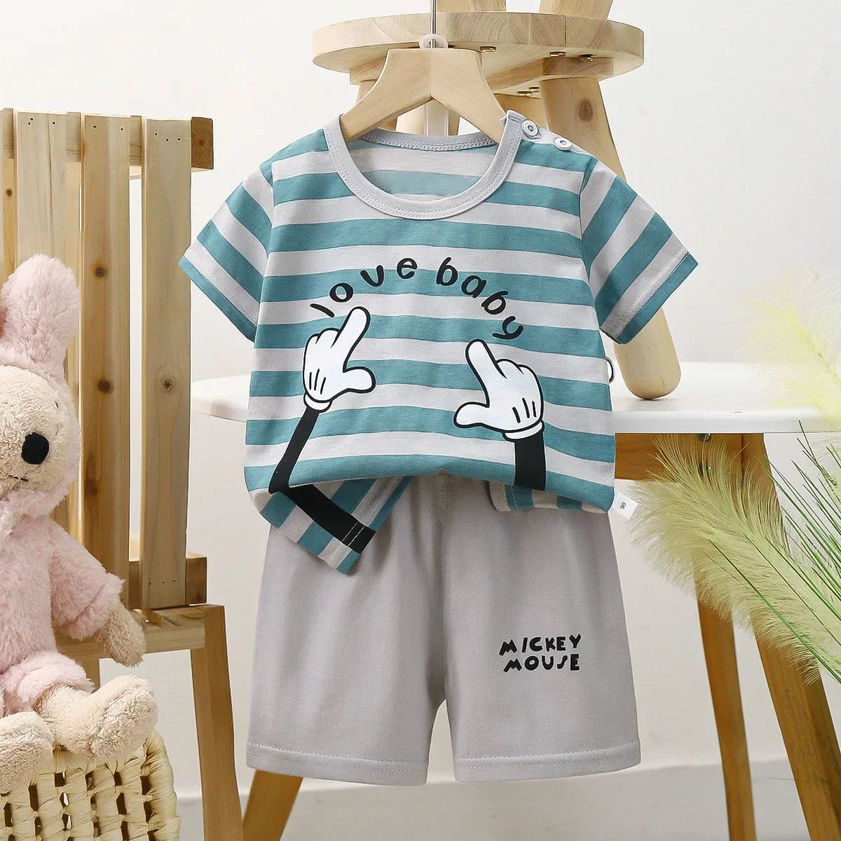 Disney t-shirts and shorts set