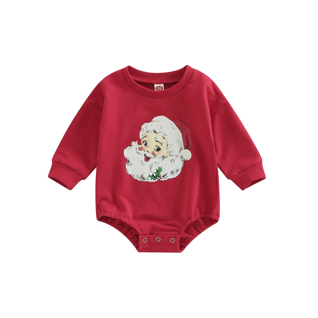 Cartoon Santa Christmas Baby Romper