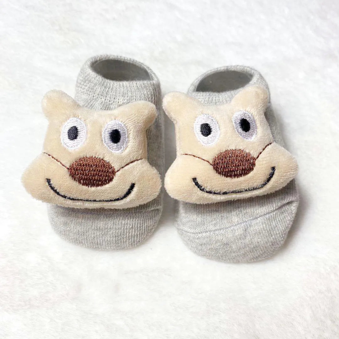 Baby Toddlers Home Floor Non-slip Dispensing Socks Cartoon Doll Cotton Socks for 0-3Y Girls Boys Kids Newborn Infant Clothes