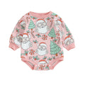 Baby Christmas Santa Gingerbread Romper