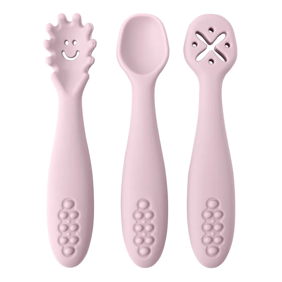 3PCS Cute Baby Learning Utensils Set