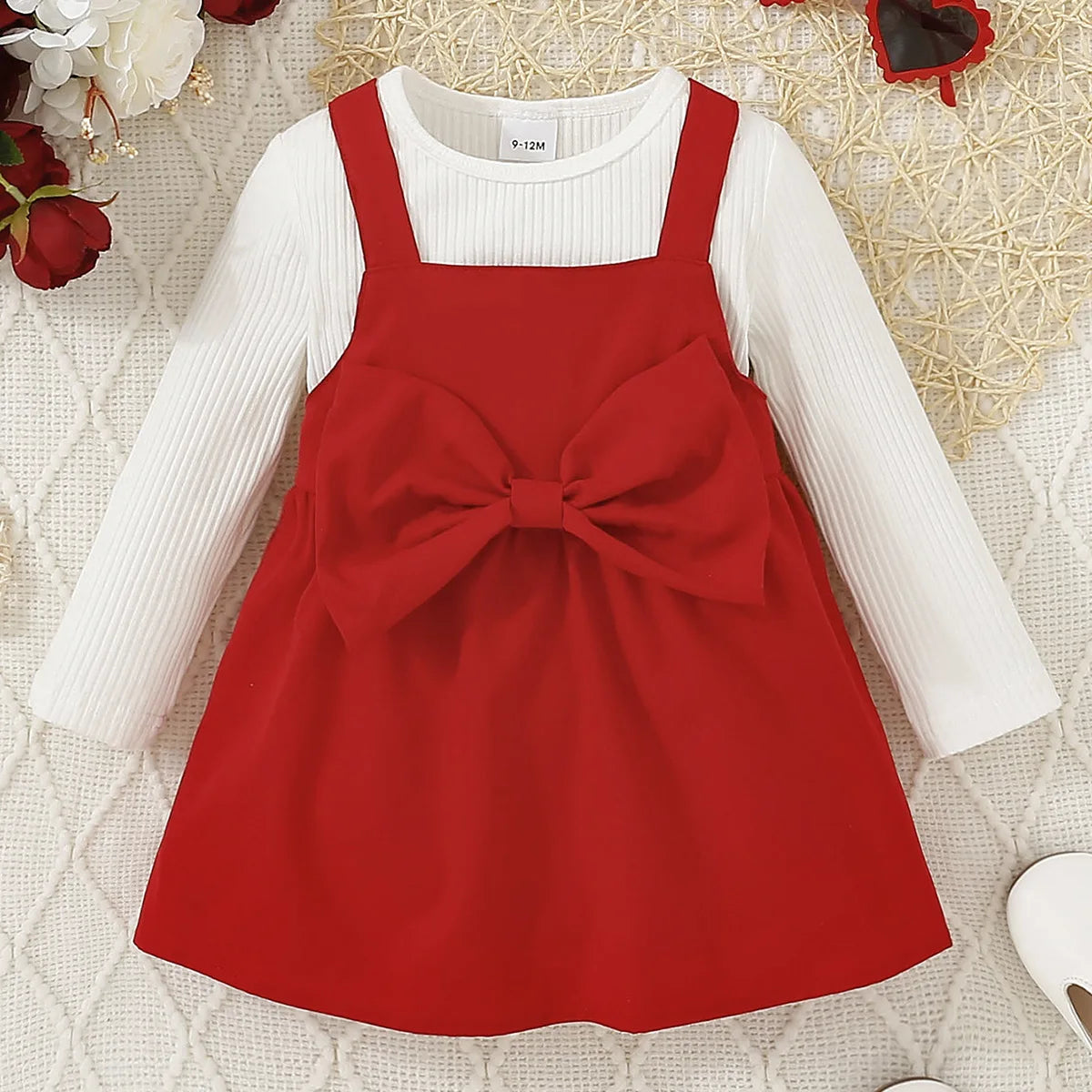 Baby Girl Blossom Bow Christmas Dress
