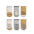 3 Pairs Baby Non Slip Cartoon Socks