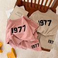 Cotton 1977 Print short sleeve Top and Bottom Set