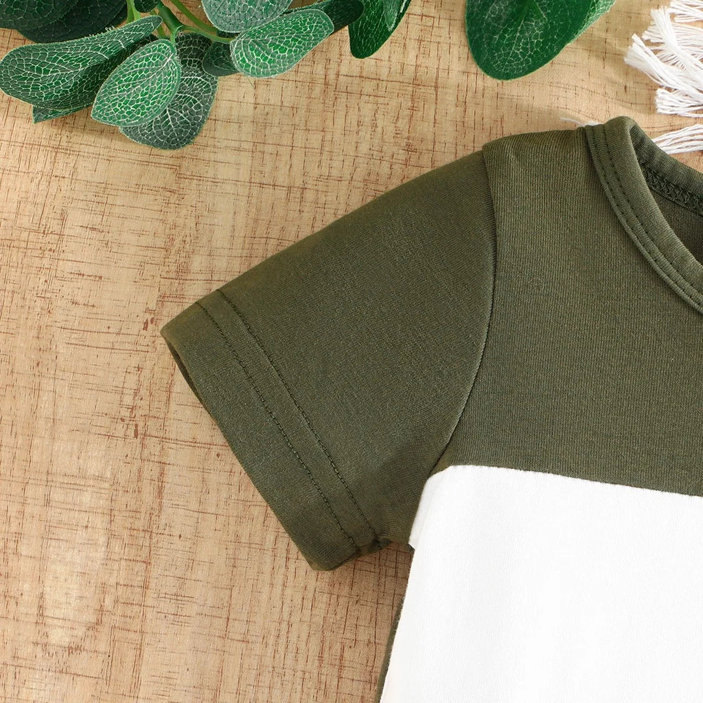 "HAPPY EVERYDAY" Short Sleeve Tshirt and Shorts Summer Outfit