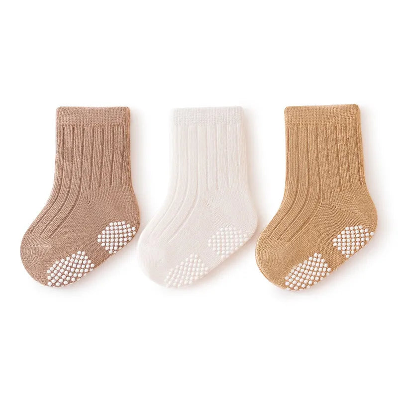 3 Pairs Kids Soft Fashion Cartoon Socks