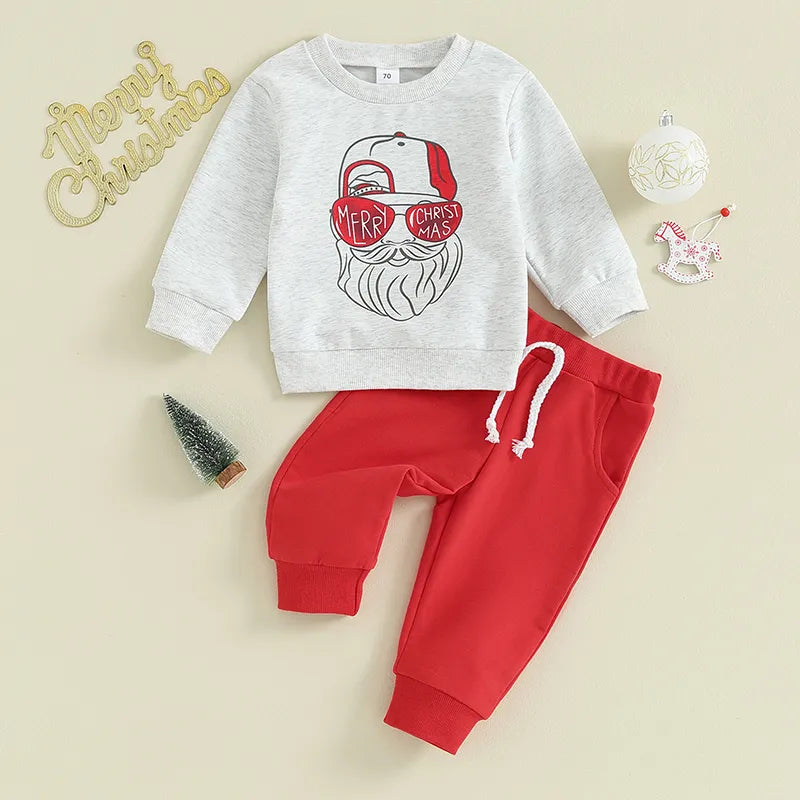 Cool Santa Baby Christmas Set