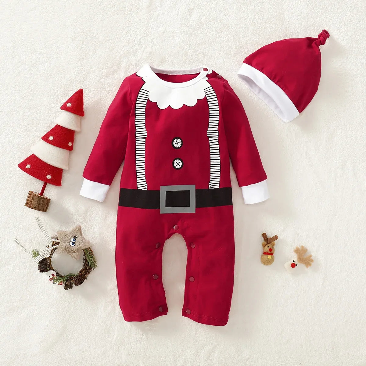 Baby Christmas Santa Claus Jumpsuit