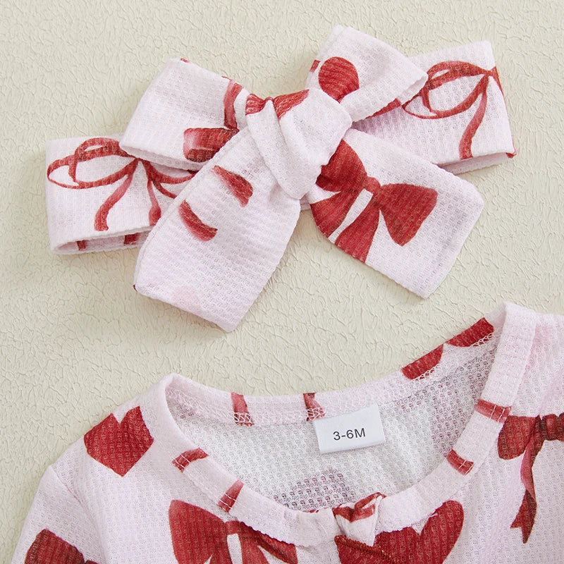 Baby Girls Footies Rompers Valentine s Day