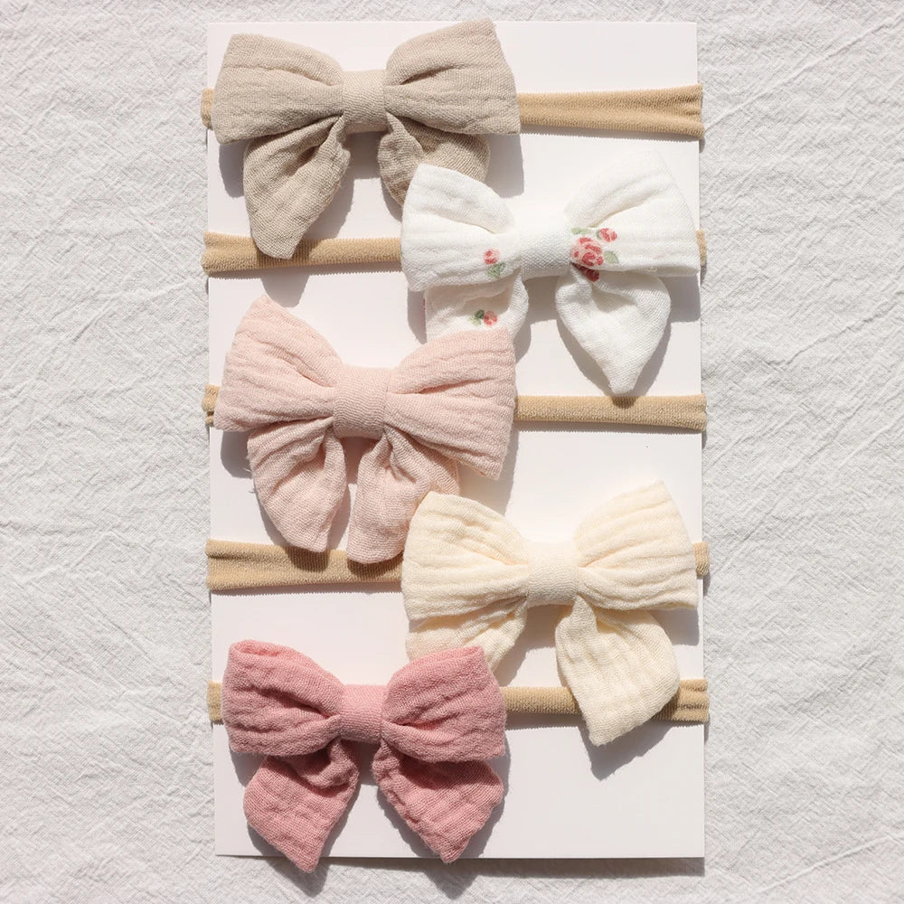 Baby Bow Headband 5Pc Set