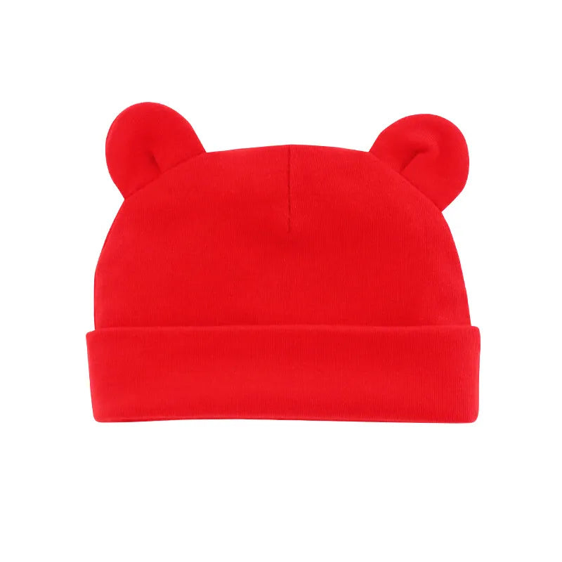 Baby Comfortable Cute Ear Shape Solid Color Hats
