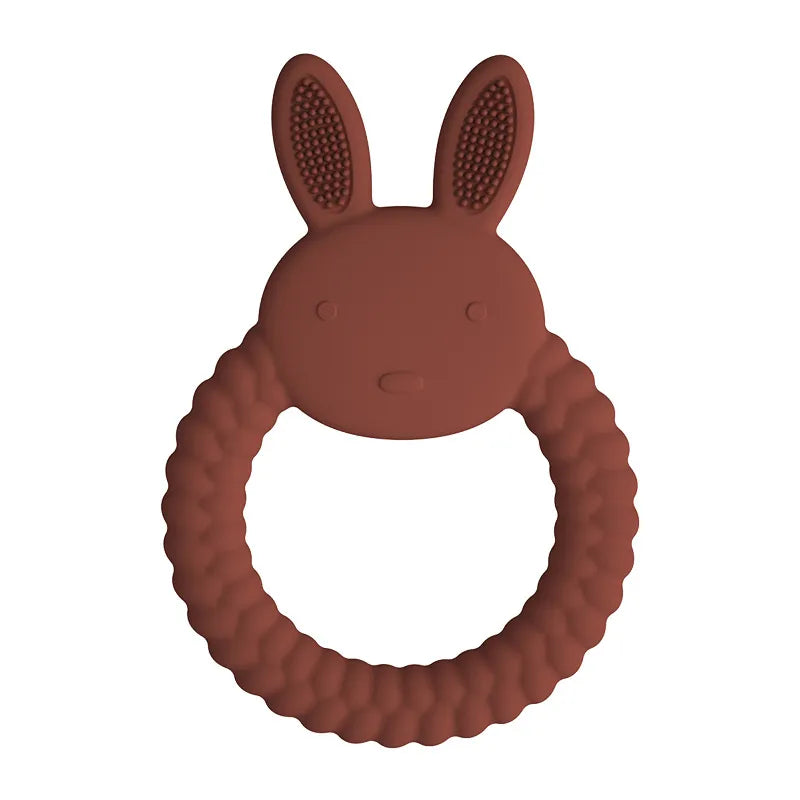 Food Grade Baby Rabbit Silicone Teether