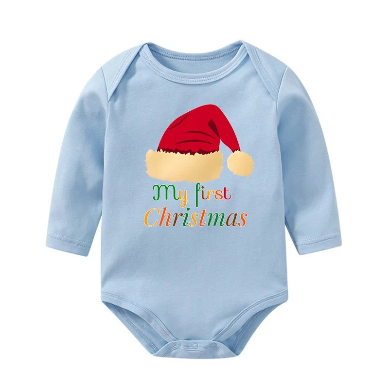 1st Christmas Baby Bodysuits