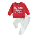 Crewneck Sweatshirt Red Jogger Pants Valentine s Day Outfit
