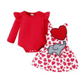 Baby girl Valentine’s Day outfit 2 piece set