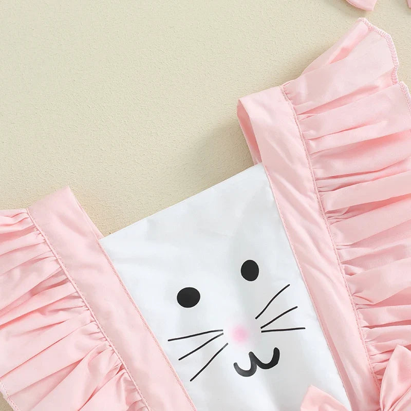 Baby Girl Easter Outfit Rabbit Print