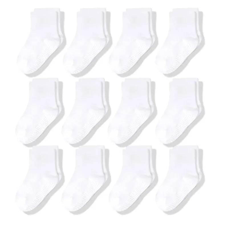 12 Pairs Cotton Non Slip Socks