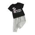 Baby Boy Easter Outfit Hip Hop Bunny Short Sleeve Tops Pants Set