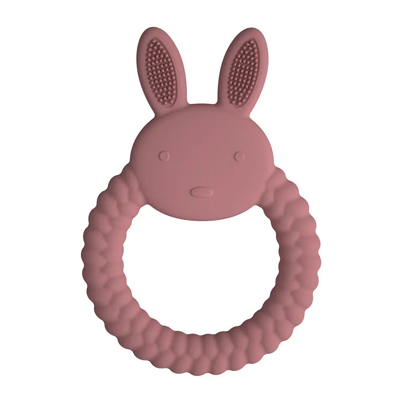 Food Grade Baby Rabbit Silicone Teether