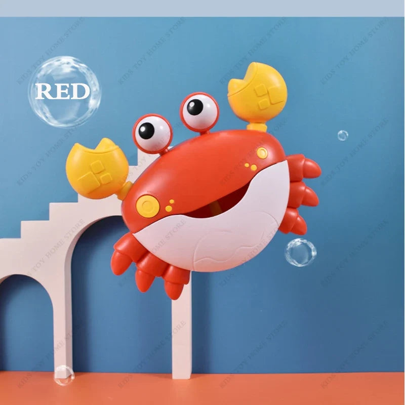 Crab Shaped Baby Bubble Bath Toys with Music Maker for Bathtub Baby Bath Toys Parent Child Toys Bubble Machine During Bath Time