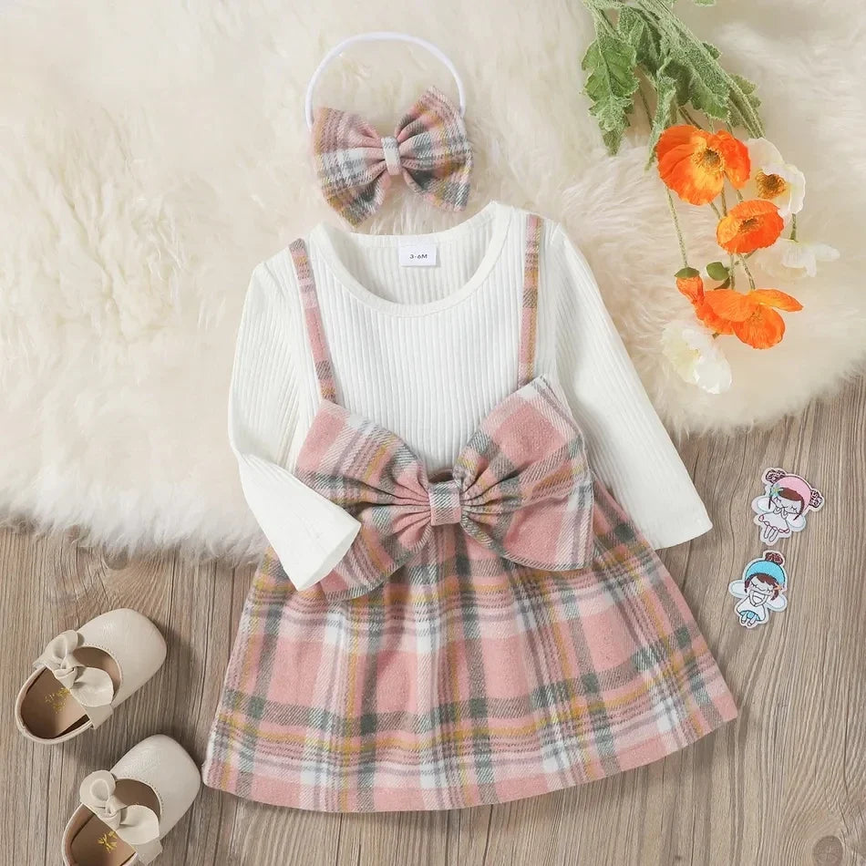 Baby Girl Blossom Bow Christmas Dress