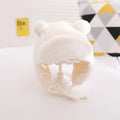 Cute Bear Baby Hat Soft Furry Ear Protection Kids Bonnet Hats with Earflaps Winter Warm Lined Infant Girl Boy Beanies Cap