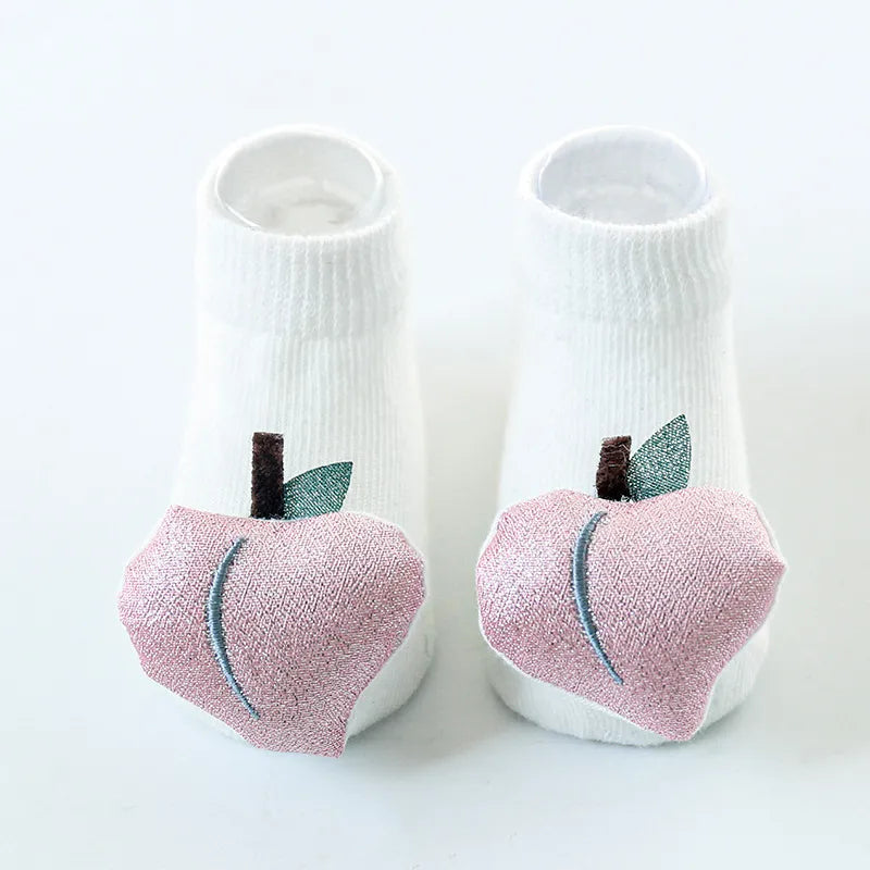 Cute Baby Boy Girl Socks Kids Dinosaur/fox Newborn Cheap Stuff Anti Slip Sokken for 0-3years Bebe Infant Toddlder Floor Socks