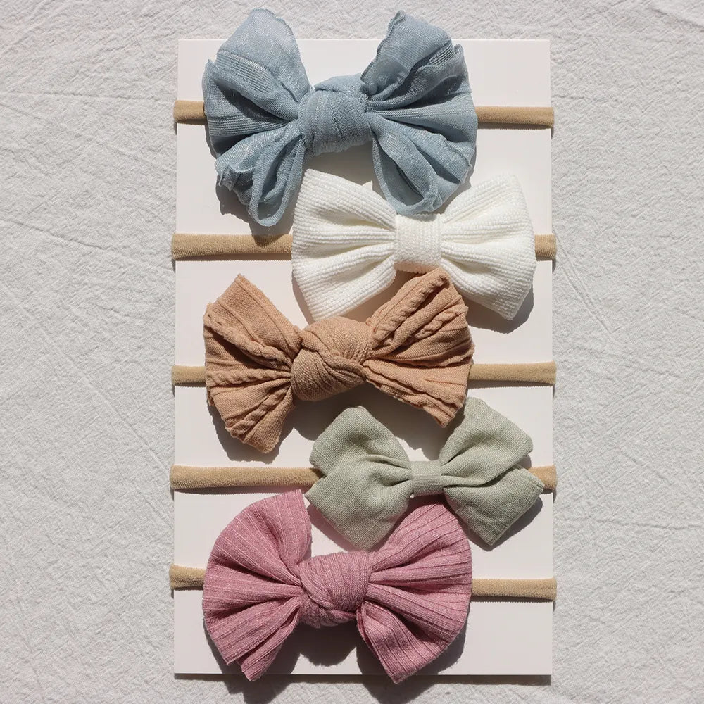 Baby Bow Headband 5Pc Set