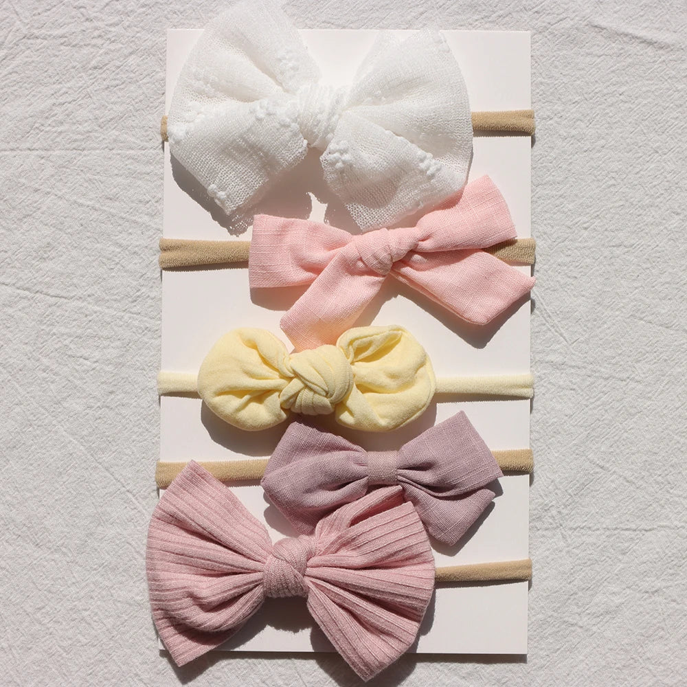 Baby Bow Headband 5Pc Set