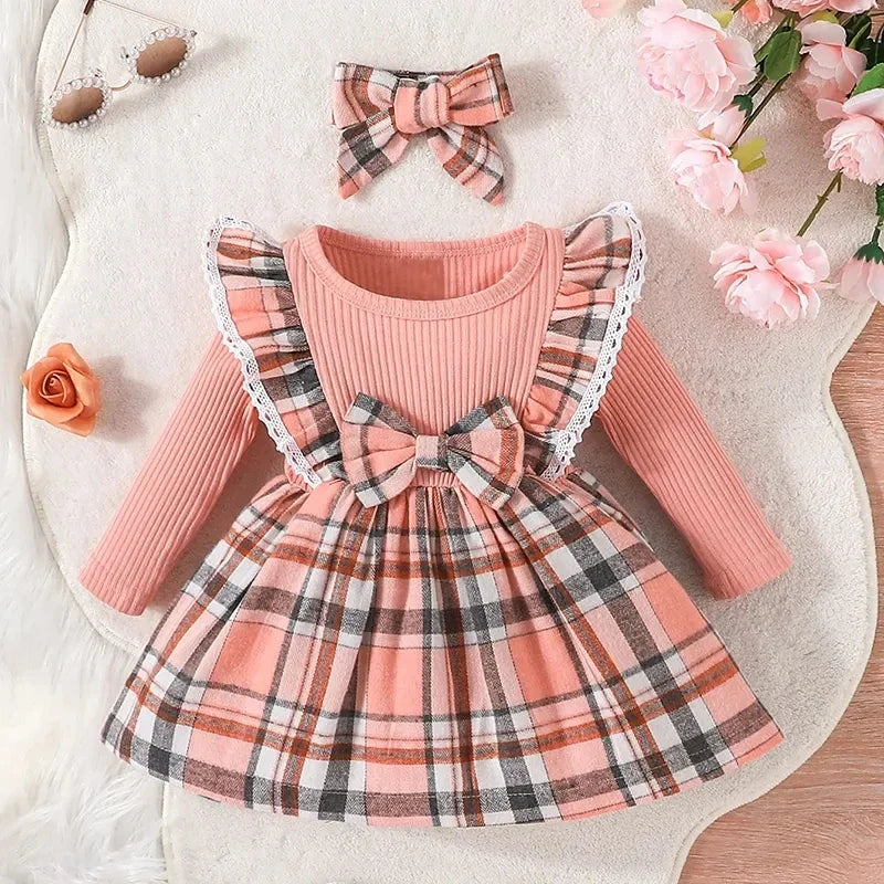 Baby Girl Blossom Bow Christmas Dress