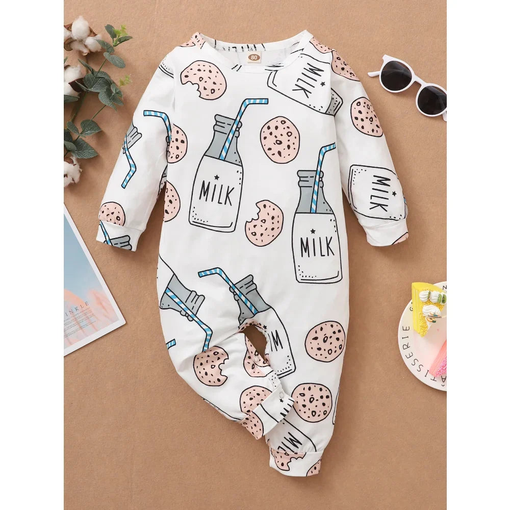 Boy and Girl Romper Long Sleeved Cute Jumpsuit