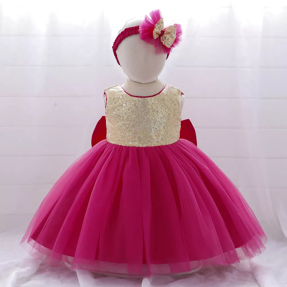 2PCS Princess Christmas Baby Dress