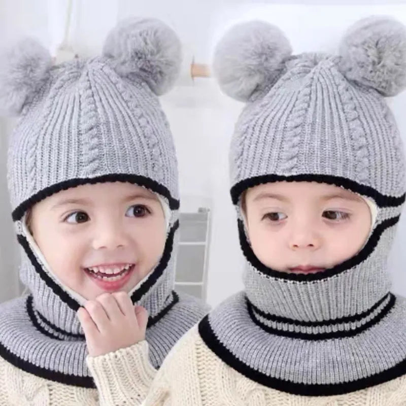 9Baby Hats Scarf One-Piece